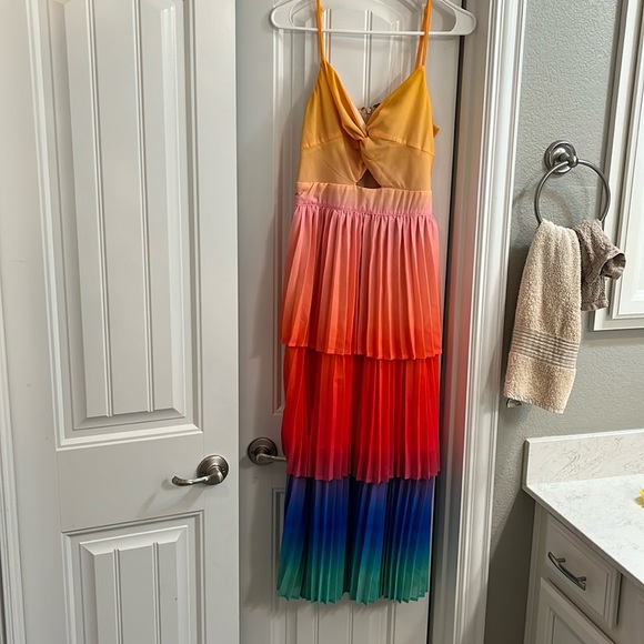 Flying Tomato ombré rainbow midi dress - Picture 4 of 5